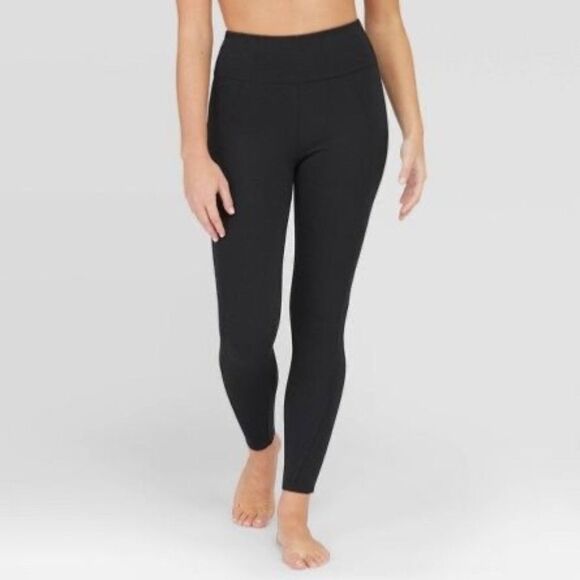 Assets by Spanx Women's Ponte Shaping Leggings Black Size Small Athleisure - Picture 1 of 9